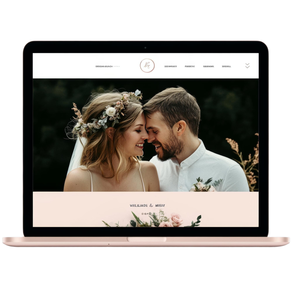 prezentare website nuntă modern